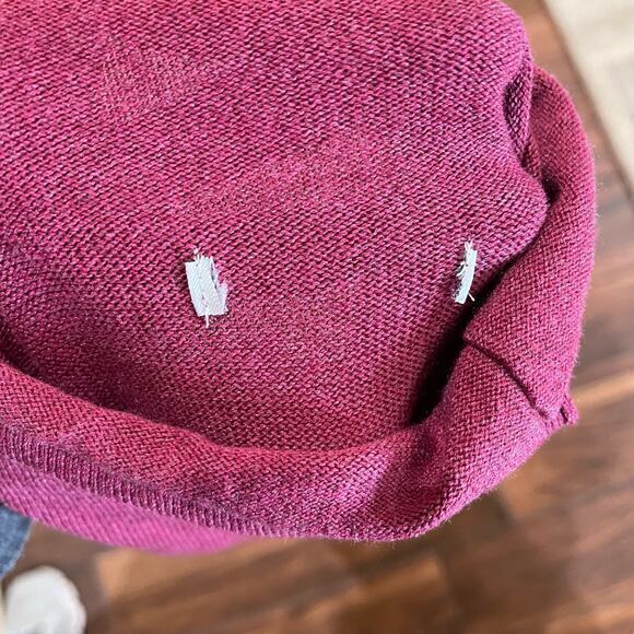 NIC + ZOE Turtle Neck Medium* Tunic Sweater Cranberry Office Business Mature - Picture 6 of 6